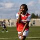 Melchie Daëlle Dumornay célébrant un but avec le Stade de Reims