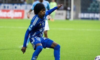 Le joueur haitien Ronaldo Damus jouant pour le GIF Sundsvall