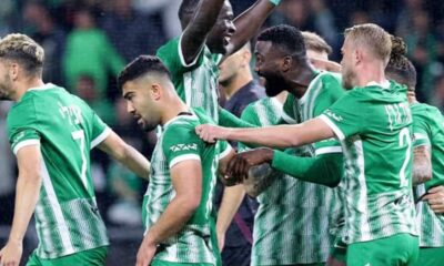 Les joueurs du Maccabi Haifa celebrant un but